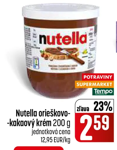 Nutella Mrazený krém lieskoorieškový
