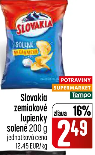 Slovakia zemiakové lupienky solené