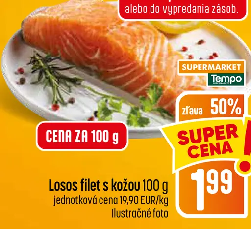 Lososový filet s kožou