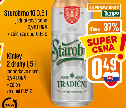 Starobrno 10 plechovka