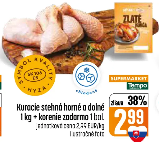 Kuracie stehná horné a dolné
