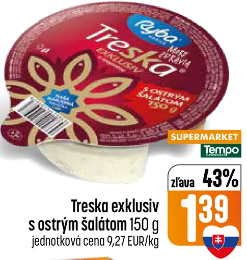 Cebo Treska exklusiv s ostrým šalátom