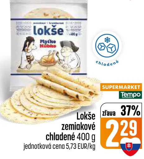 Lokše zemiakové chladené