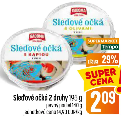 Radoma Sleďové očká s olivami