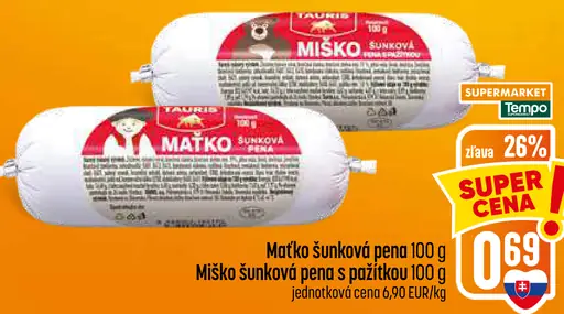 Tauris Miško šunková pena s pažítkou
