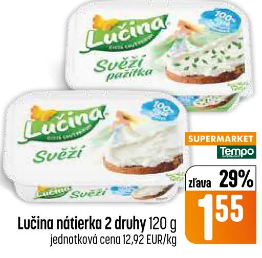 Lučina nátierka 2 druhy