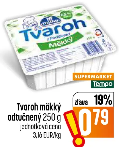 Tvaroh mäkký odtučnený