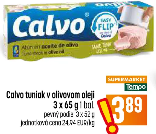 Calvo tuniak v olivovom oleji