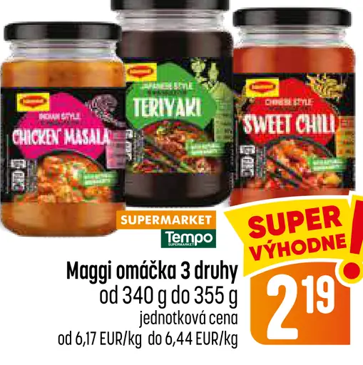 Maggi omáčka 3 druhy