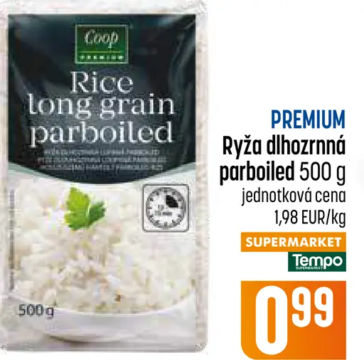 Coop Premium ryža dlhozrnná parboiled