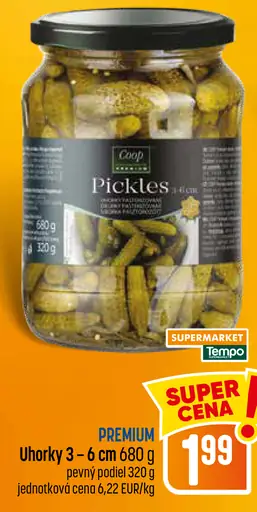 Coop Premium uhorky 3–6 cm