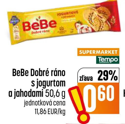 BeBe Dobré ráno s jogurtom a jahodami