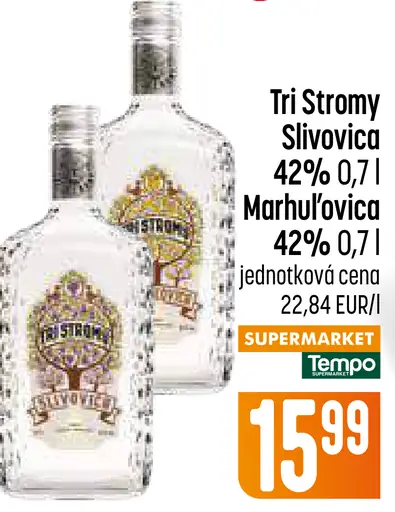 Tri Stromy Slivovica 42%
