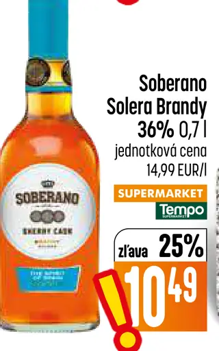 Soberano Solera Brandy 36%