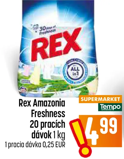Rex Amazonia Freshness prací prášok