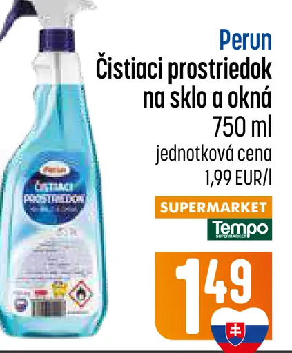 Perun Čistiaci prostriedok na sklo a okná