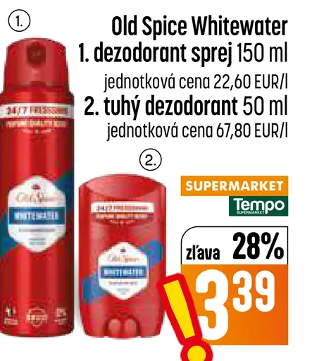 Old Spice Whitewater deodorant