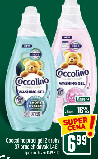Coccolino prací gél – Speedy Clean, Short Cycles