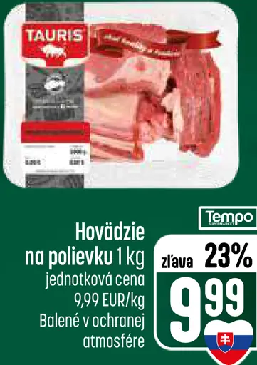 Hovädzie mäso na polievku s kosťou