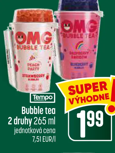 Bubble tea – rôzne druhy
