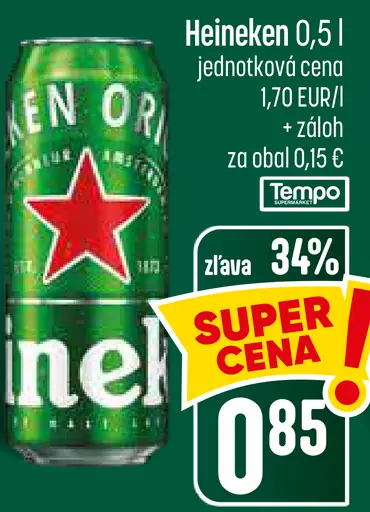 Heineken plechovka