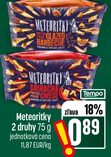 Meteority, 2 druhy