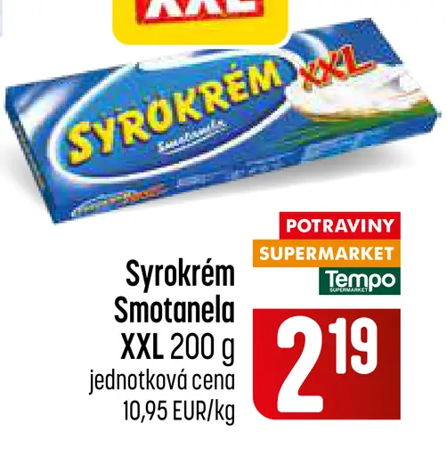 Syrökrém Smotanela XXL