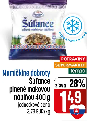 Šúľance plnené makovou náplňou
