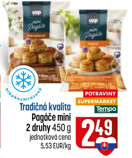 Pagáče mini, 2 druhy