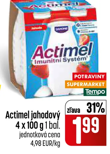 Actimel jahodový