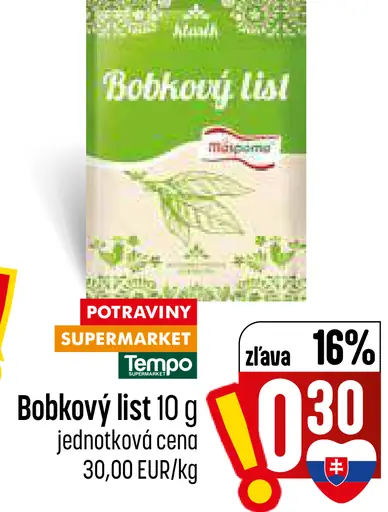 Mäspoma Bobkový list
