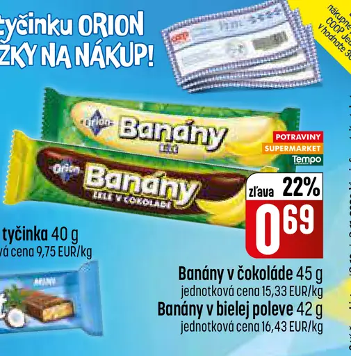 Banány v čokoláde