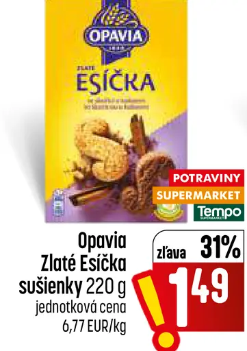 Opavia Zlaté Esíčka sušienky