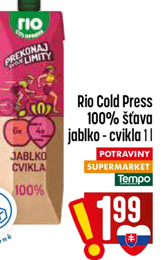 Rio Cold Press 100% šťava jablko - cvikla
