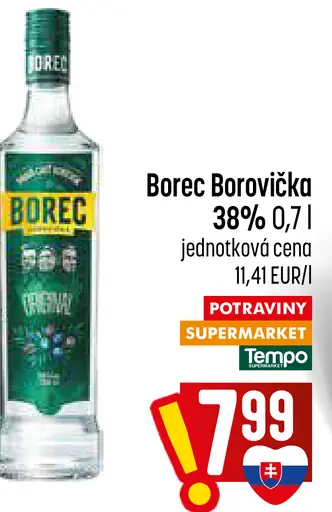 Borec borovička 38 %