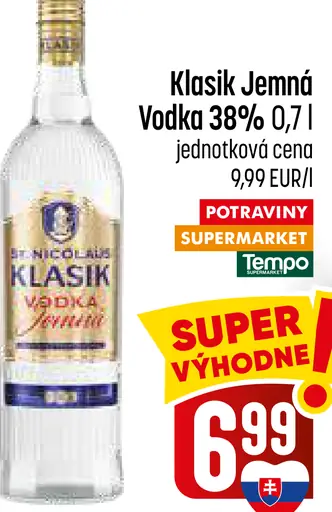 Klasik Vodka Jemná 38%