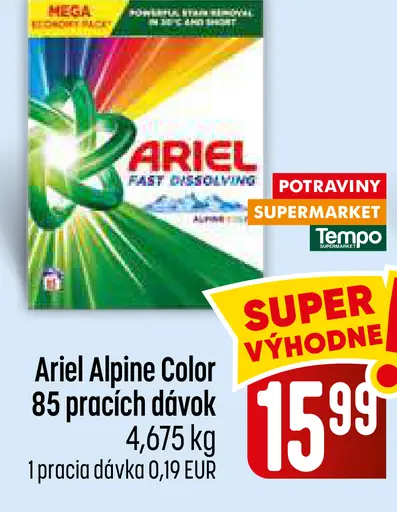 Ariel Alpine Color prací prostriedok