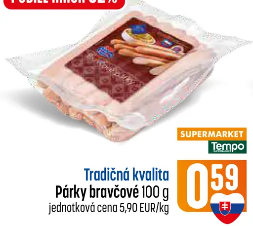 Párky bravčové