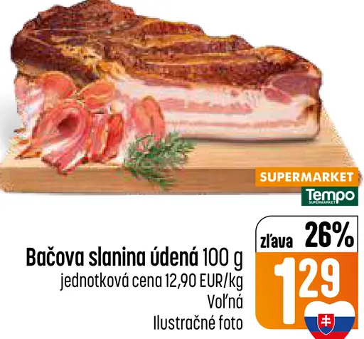 Bačova slanina údená