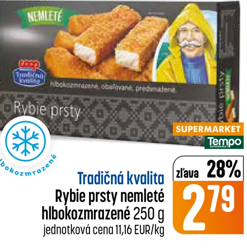 Rybie prsty nemleté hlbokozmrazené
