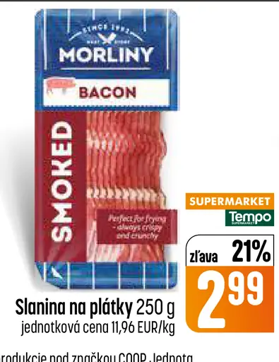 Morliny slanina na plátky