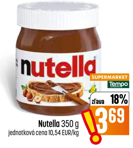 Nutella lieskovo-oriešková nátierka