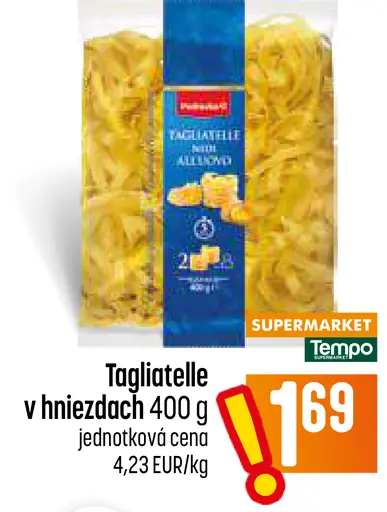 Tagliatelle v hniezdach