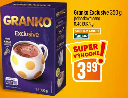 Granko Exclusive kakaový nápoj