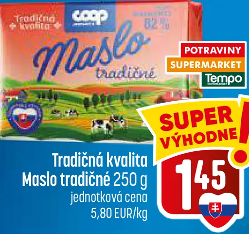 Tradičná kvalita Maslo