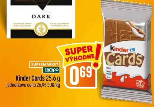 Kinder Cards oblátky s náplňou