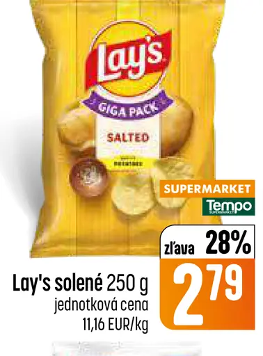 Lay's zemiakové solené lupienky
