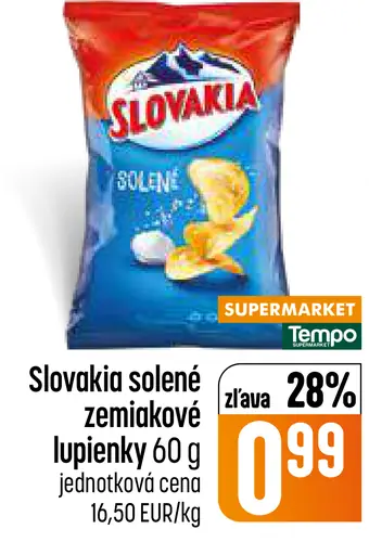 Slovakia zemiakové lupienky solené
