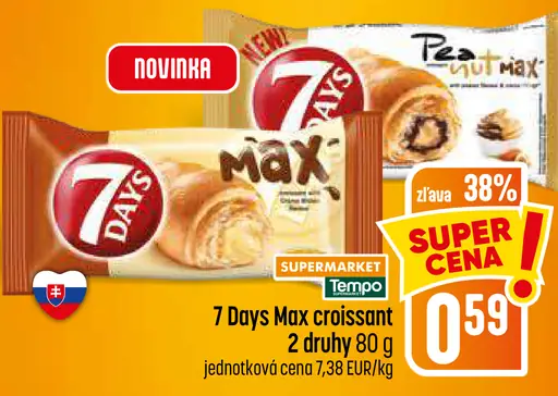 7Days Max croissant rôzne druhy