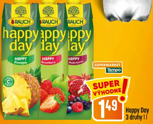 Rauch Happy Day – happy pineapple, happy strawberry, happy multivitamin